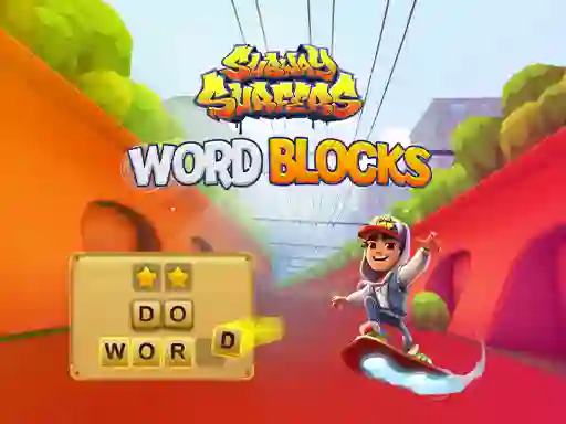 Lojë Subway Surfers Word Blocks në internet