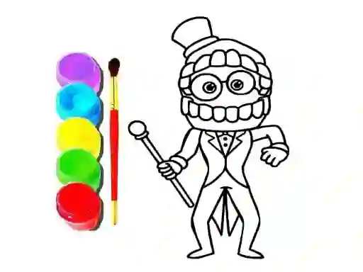 Lojë Digital Circus Click and Paint në internet