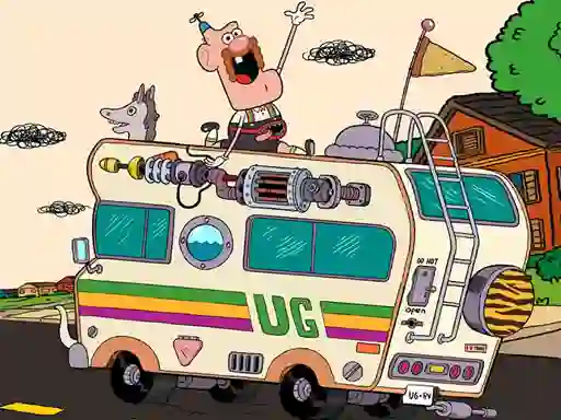 Lojë Uncle Grandpa Hidden në internet
