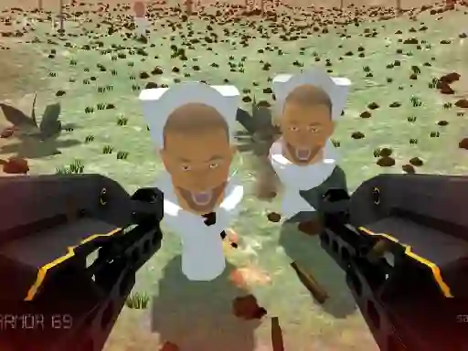 Lojë Shooting Survival Skibidi Toilet në internet