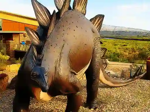 Lojë Stegosaurus Dinosaur Jigsaw në internet