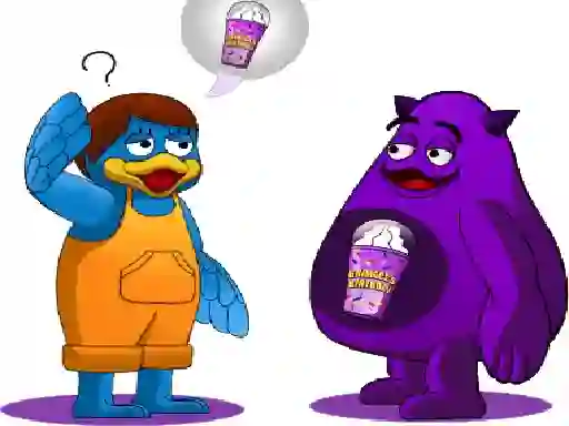 Lojë Grimace Monster Dop Story në internet