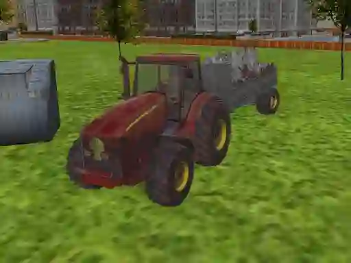 Lojë 3D city tractor garbage sim në internet