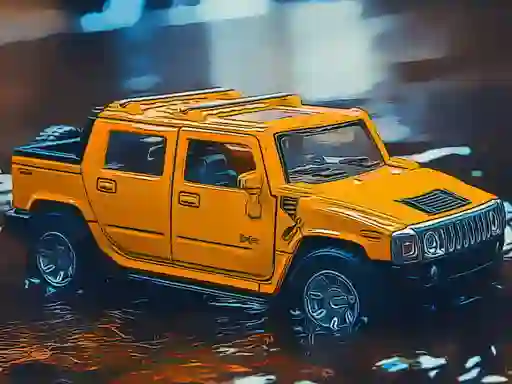 Lojë Hummer Jeep Puzzle në internet
