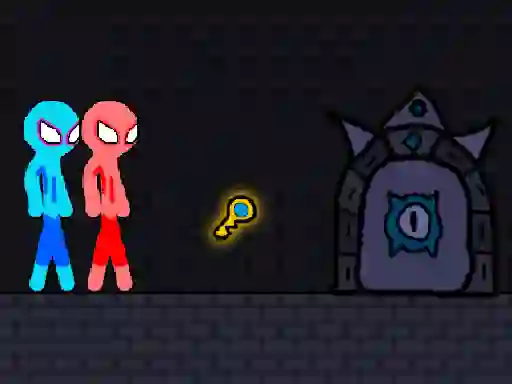 Lojë Red and Blue Stickman Rope në internet