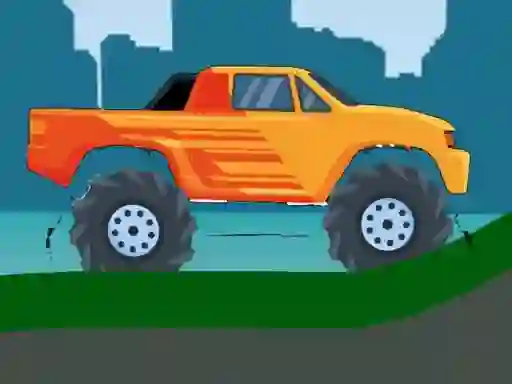 Lojë Monster Truck Hill Driving 2D në internet