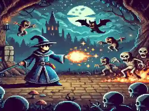 Lojë Pixel Wizard në internet