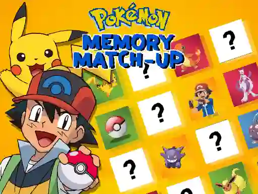 Lojë Pokemon Memory Match-Up në internet