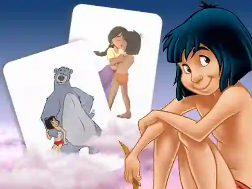 Lojë Mowgli Memory card Match në internet