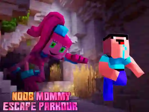Lojë Noob Mommy Escape Parkour në internet