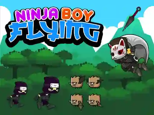 Lojë Ninja Boy Flying në internet