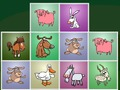 Lojë Kafshët e fermave përputhen puzzles  në internet