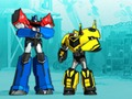 Lojë Transformatorët. Robotët e maskuar: Super Mini Striker  në internet