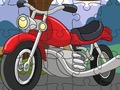 Lojë Jigsaw Motoçikletë Cartoon  në internet