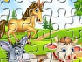 Lojë Puzzle për kafshët e fermës  në internet