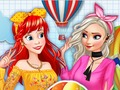 Lojë Festivali i princeshave të modës dhe balonave  në internet
