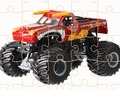 Lojë Sfida Jigsaw Monster Truck  në internet