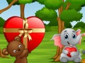 Lojë Jigsaw Sweet Valentine Pets  në internet