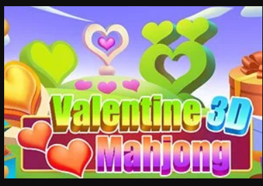 Lojë Valentine 3D Mahjong në internet