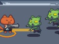 Lojë Cat Gunner vs Zombies në internet