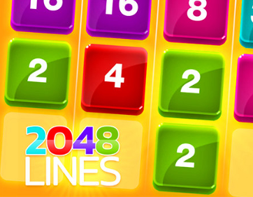Lojë 2048 linjat  në internet