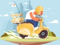 Lojë Qyteti Scooter Rides Jigsaw  në internet