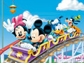 Lojë Mickey in Rollercoaster - Vendosni blloqet  në internet
