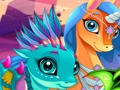 Lojë Cute Unicorns Dhe Dragons Puzzle  në internet