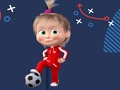 Lojë Futbolli Masha dhe Bear në internet