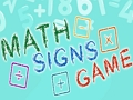 Lojë Lojërat e Shenjave të Matematikës  në internet