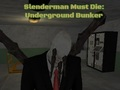 Lojë Slenderman Must Die: Bunkeri nëntokësor  në internet