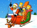 Lojë Jigsaw Puzzle e Krishtlindjeve Simpsons  në internet