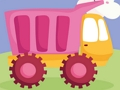 Lojë Jigsaw Cute Kids Trucks  në internet