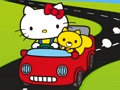 Lojë Jigsaw Hello Kitty Car  në internet