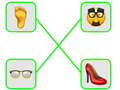 Lojë Enigmë e ndeshjes emoji në internet
