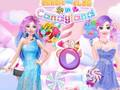 Lojë Barbie dhe Elsa në Candyland  në internet
