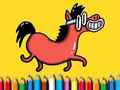 Lojë Kthehu në shkollë: Libri i ngjyrosjes së Pony  në internet