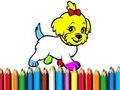 Lojë Kthehu në shkollë: Libri i ngjyrosjes së Doggy  në internet