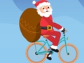 Lojë Sfida e biçikletave Santa Wheelie  në internet