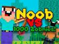 Lojë Noob vs 1000 zombie në internet