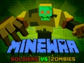 Lojë Ushtarët Minewar vs Zombies në internet