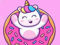 Lojë Puzzles Cute Rainbow Unicorn  në internet