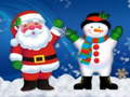 Lojë Jigsaw Puzzle e Krishtlindjeve Snowman  në internet
