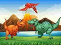 Lojë Ndeshja 3 e Dinozaurëve shumëngjyrësh  në internet