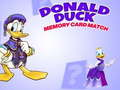 Lojë Përputhja e kartës së kujtesës Donald Duck  në internet