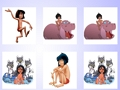 Lojë Përputhja e kartës së kujtesës Mowgli  në internet