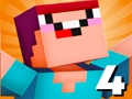 Lojë Noob vs pro 4 bllok me fat në internet