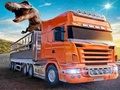Lojë Ngarje me kamion transportues në kopshtin zoologjik të kafshëve  në internet