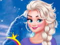 Lojë Trëndafila me stil Elsa Frozen  në internet