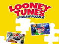 Lojë Puzzle me bashkim pjesësh figure të Krishtlindjeve Looney Tunes  në internet